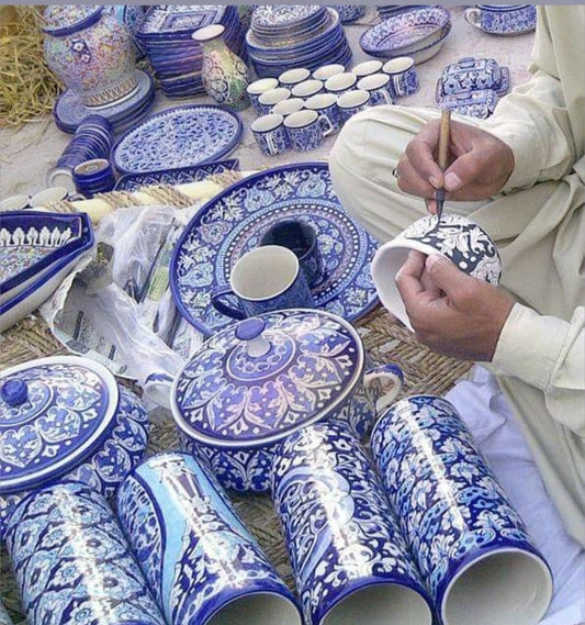 The Art of Blue Pottery: Handcrafted in Pakistan
