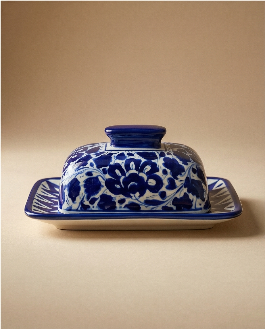 Ceramic Handmade Butter Dish for Breakfast