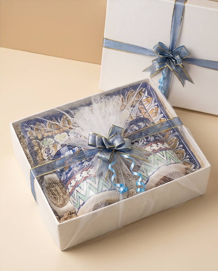 Ceramic Handmade Mug Set with Serving Platter Gift Box🎁
