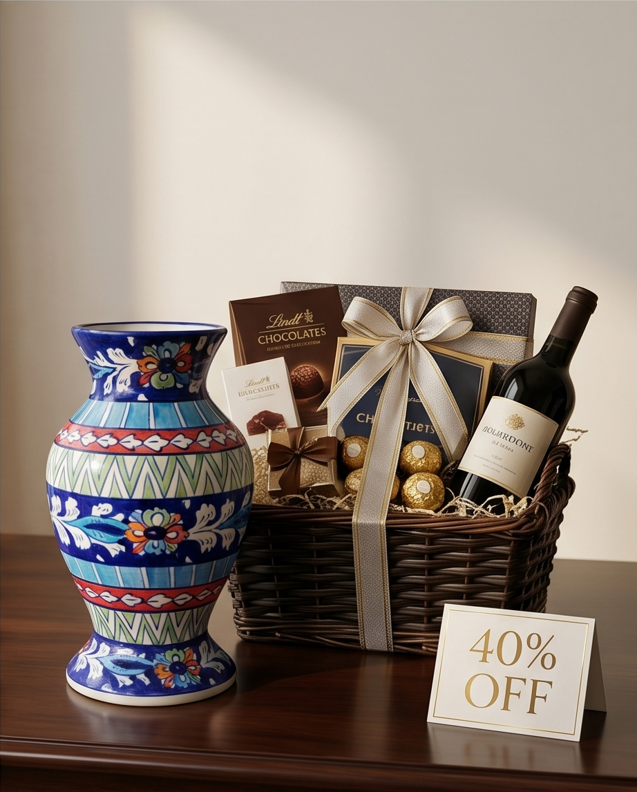 Ceramic Handmade Customized Table Vase | Size 12 inch