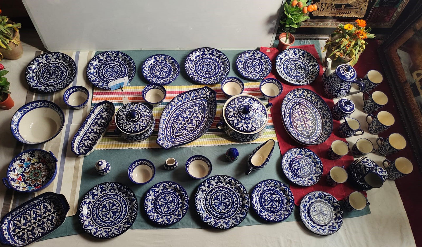 Ceramic Handmade Dinner Set | Quantity 51 Pcs | Ghauri Design