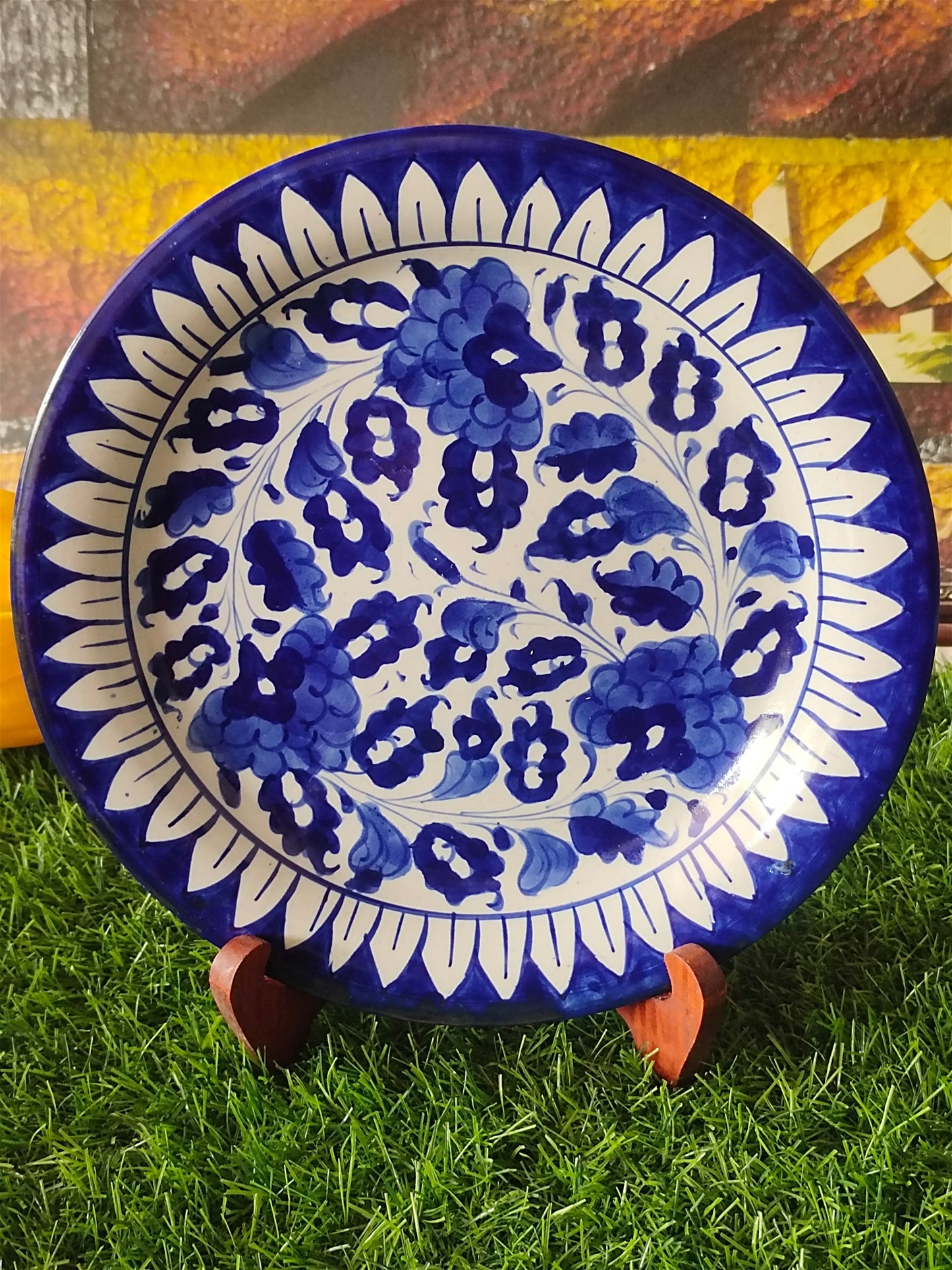 Ceramic Handmade Quarter Plate | Size 7 inch