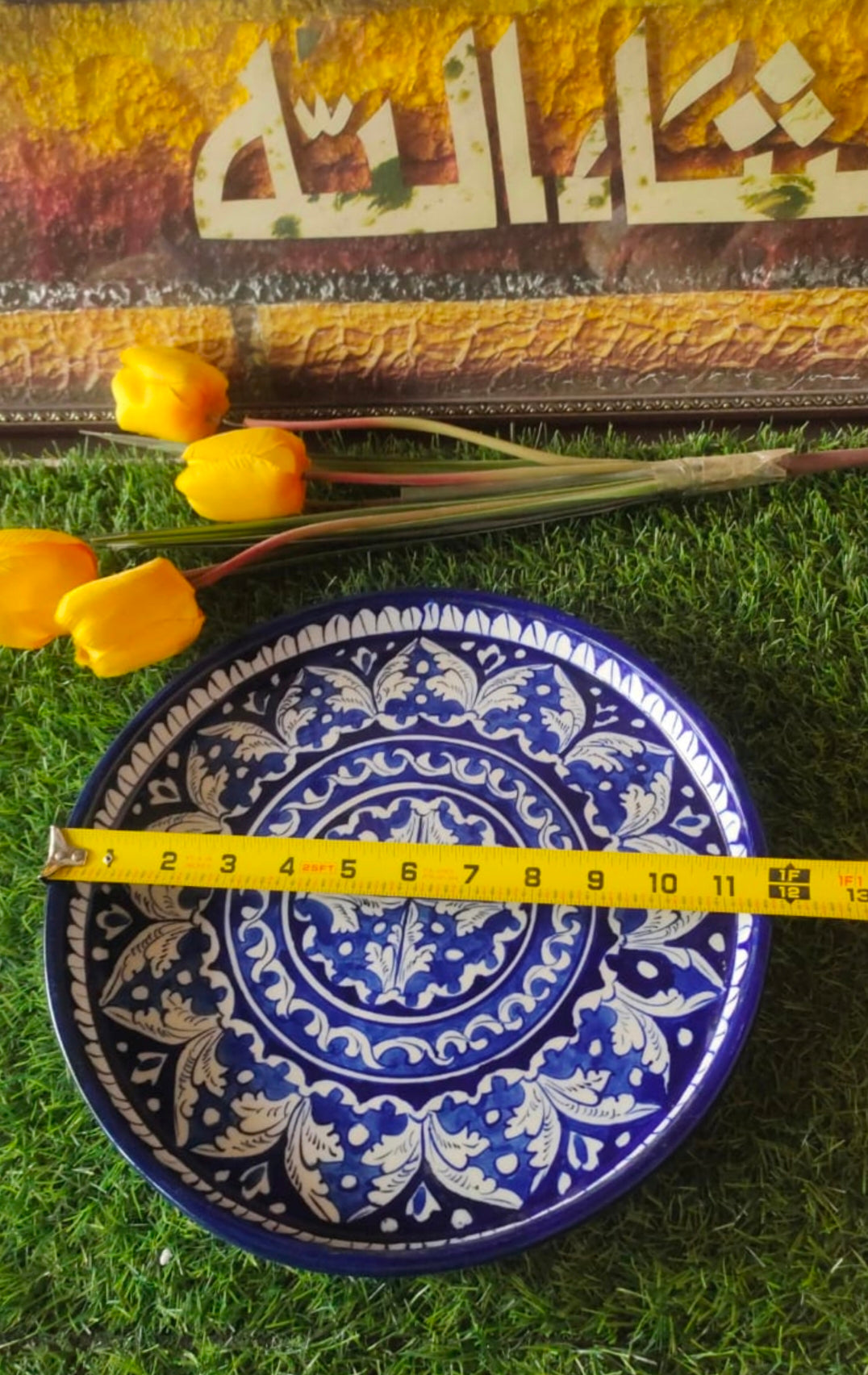Ceramic Handmade Pizza Dish Platter Size 12 inch