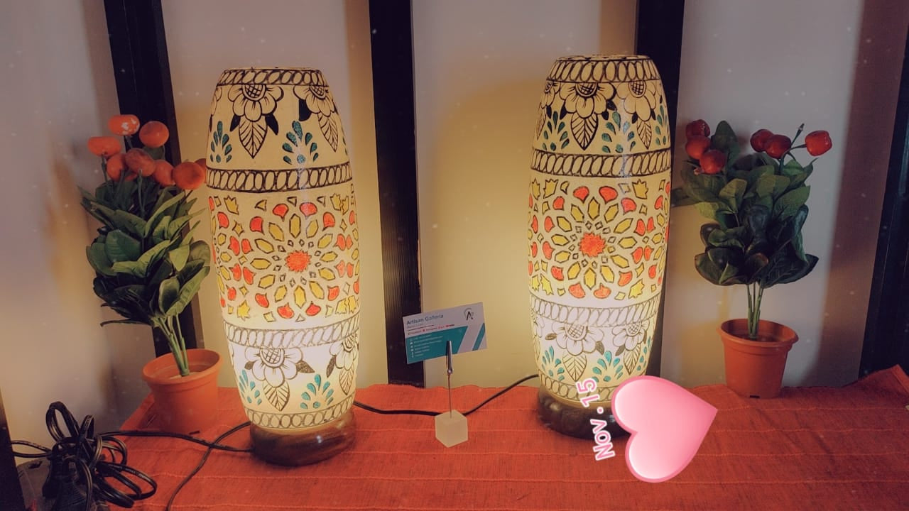 Camel Skin Lamp Handmade | Size 16 inch
