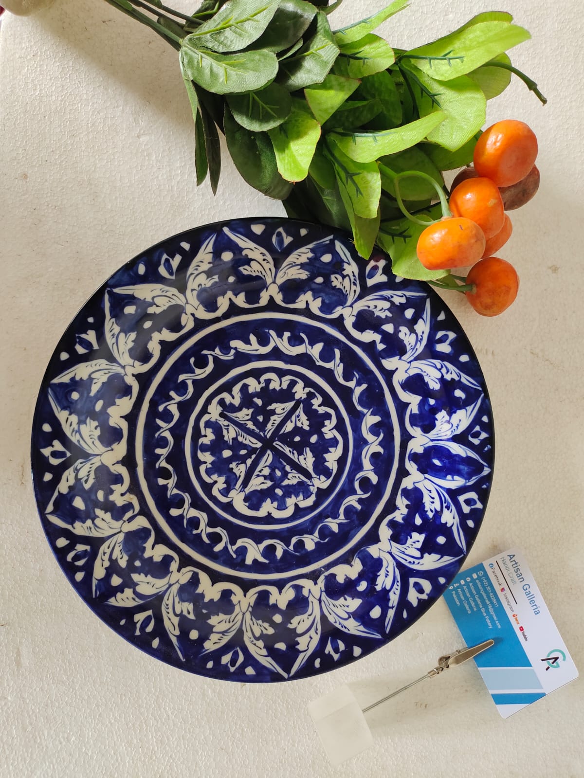 Ceramic Handmade Dinner Plate | Rice Plate | Size 10 inch | Ghauri Design