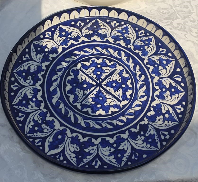 Customized Ceramic Handmade Pizza Platter | Size 12 inch