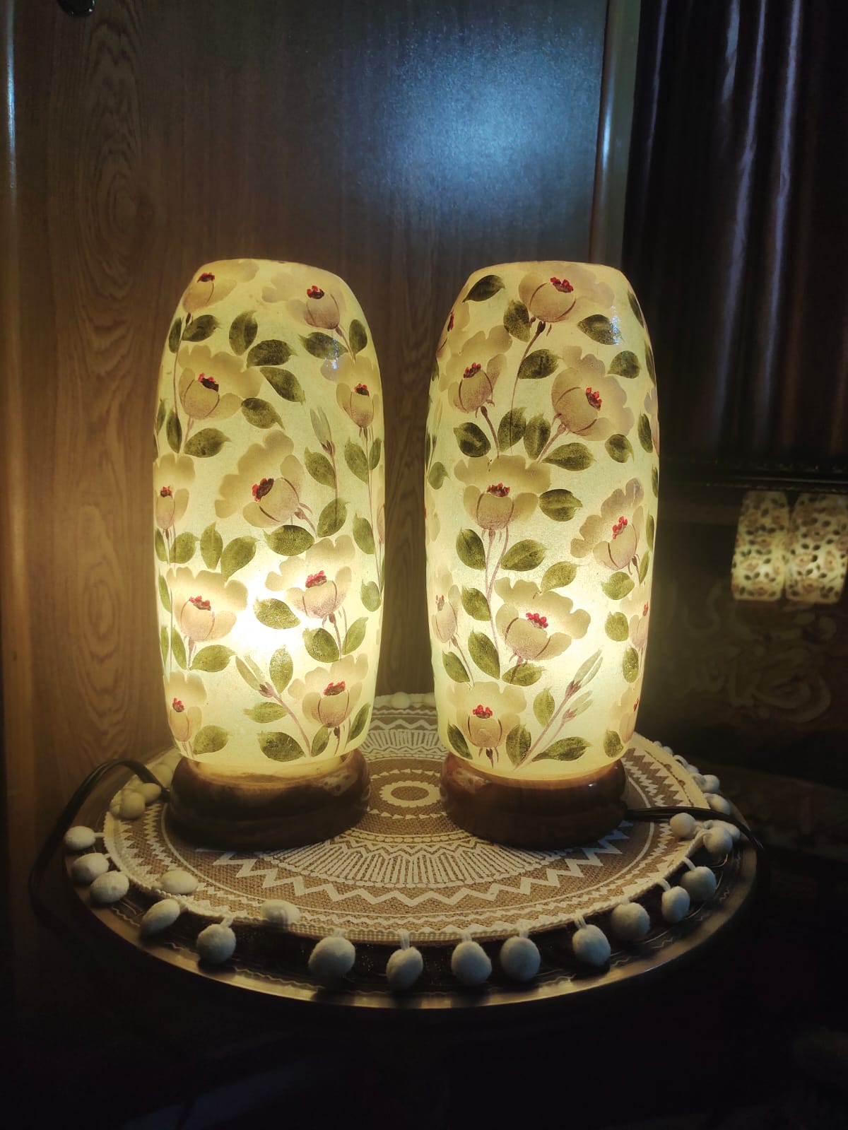 Handmade Camel Skin Lamp Handmade | Size 12 inch