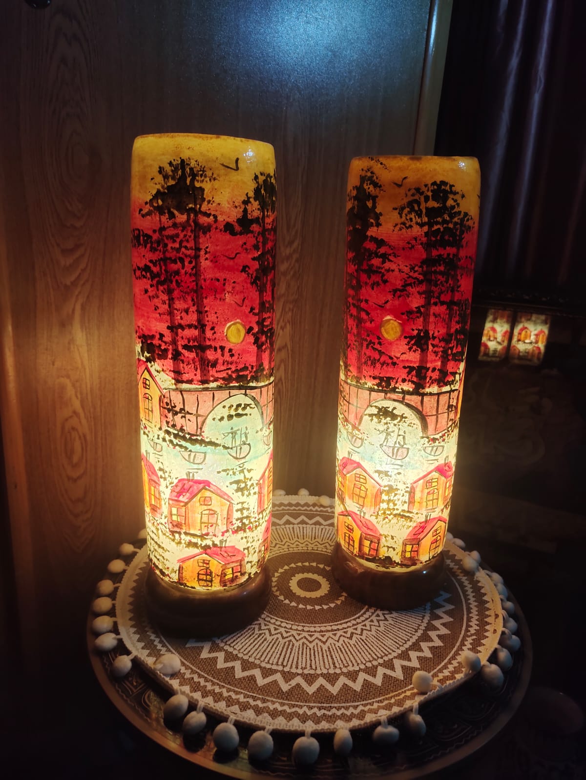 Camel Skin Lamp Handmade | Size 16 inch