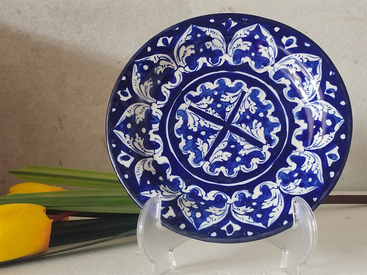 Ceramic Handmade Half Plate | Size 8 Inch