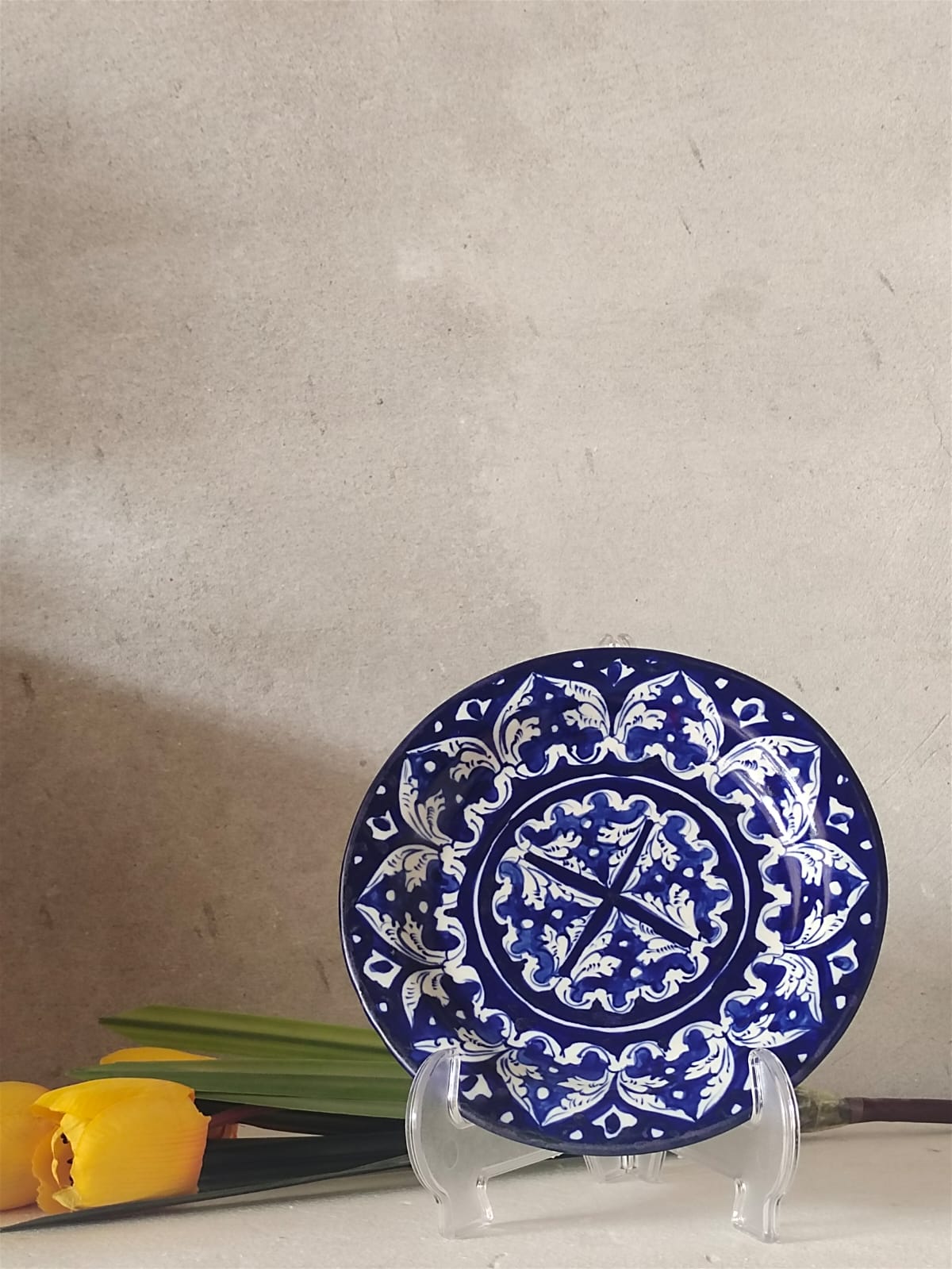 Ceramic Handmade Half Plate | Size 8 Inch