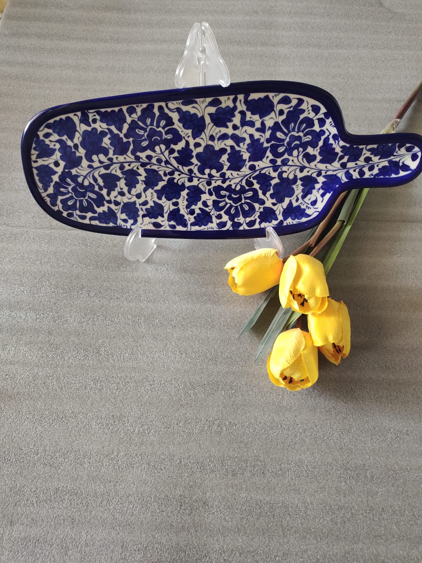 Ceramic Handmade BAT Dish Platter | Size 16 inch