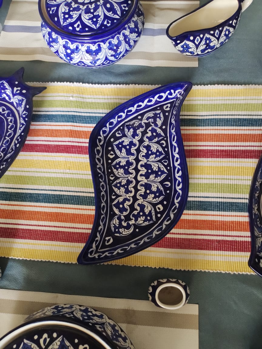 Ceramic Handmade Leaf Platter Dish
