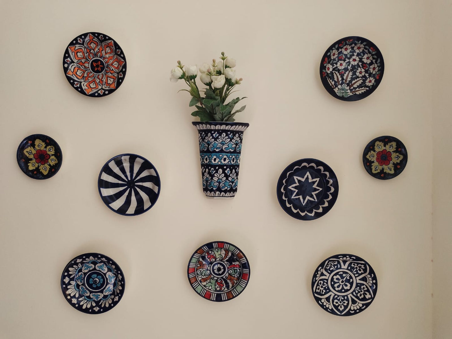 Wall Hanging Plates | 10 Plates Set