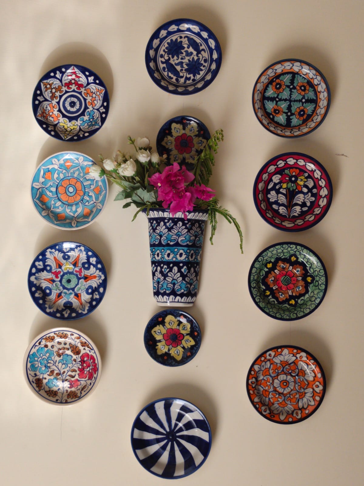 Wall Hanging Plates | 13 Plates Set
