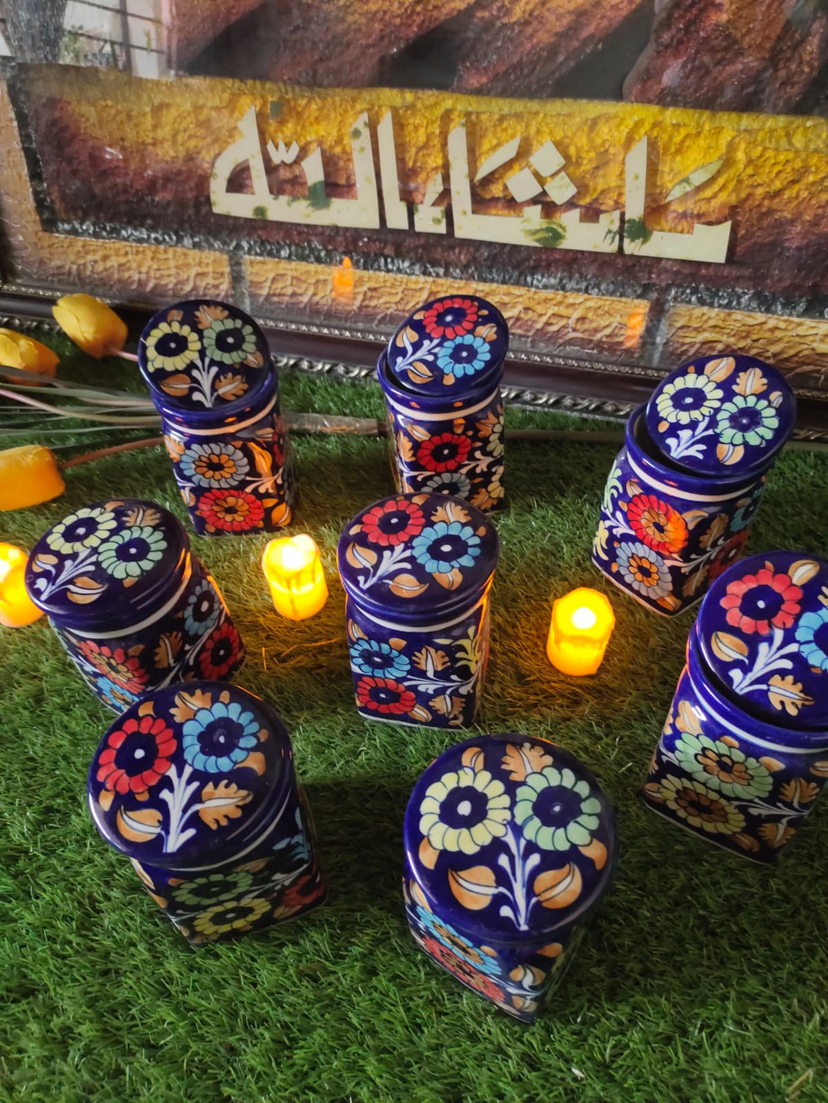 Handmade Cover Jar| Spice Jar | Pickle Jar | Size 6-7 inch approx. | Bundle Deals | J Design