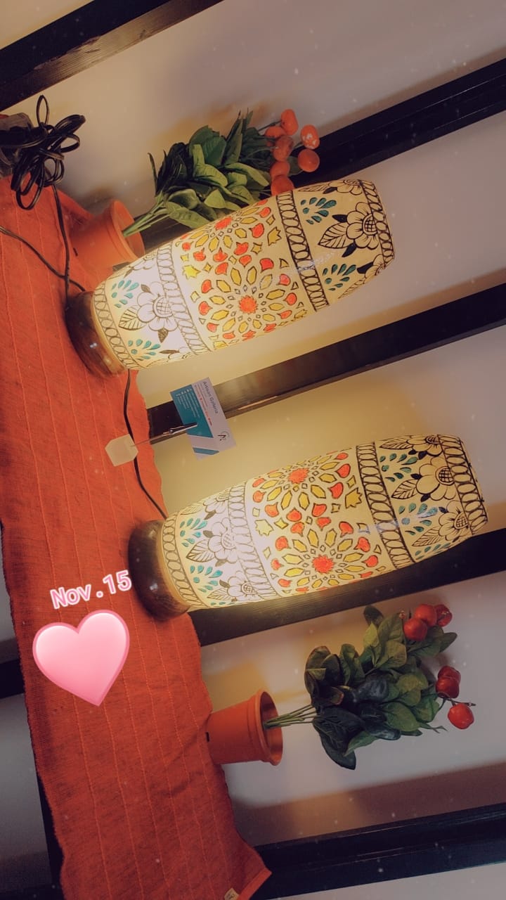 Camel Skin Lamp Handmade | Size 16 inch