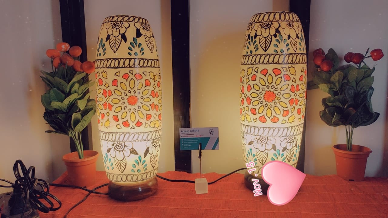 Camel Skin Lamp Handmade | Size 16 inch