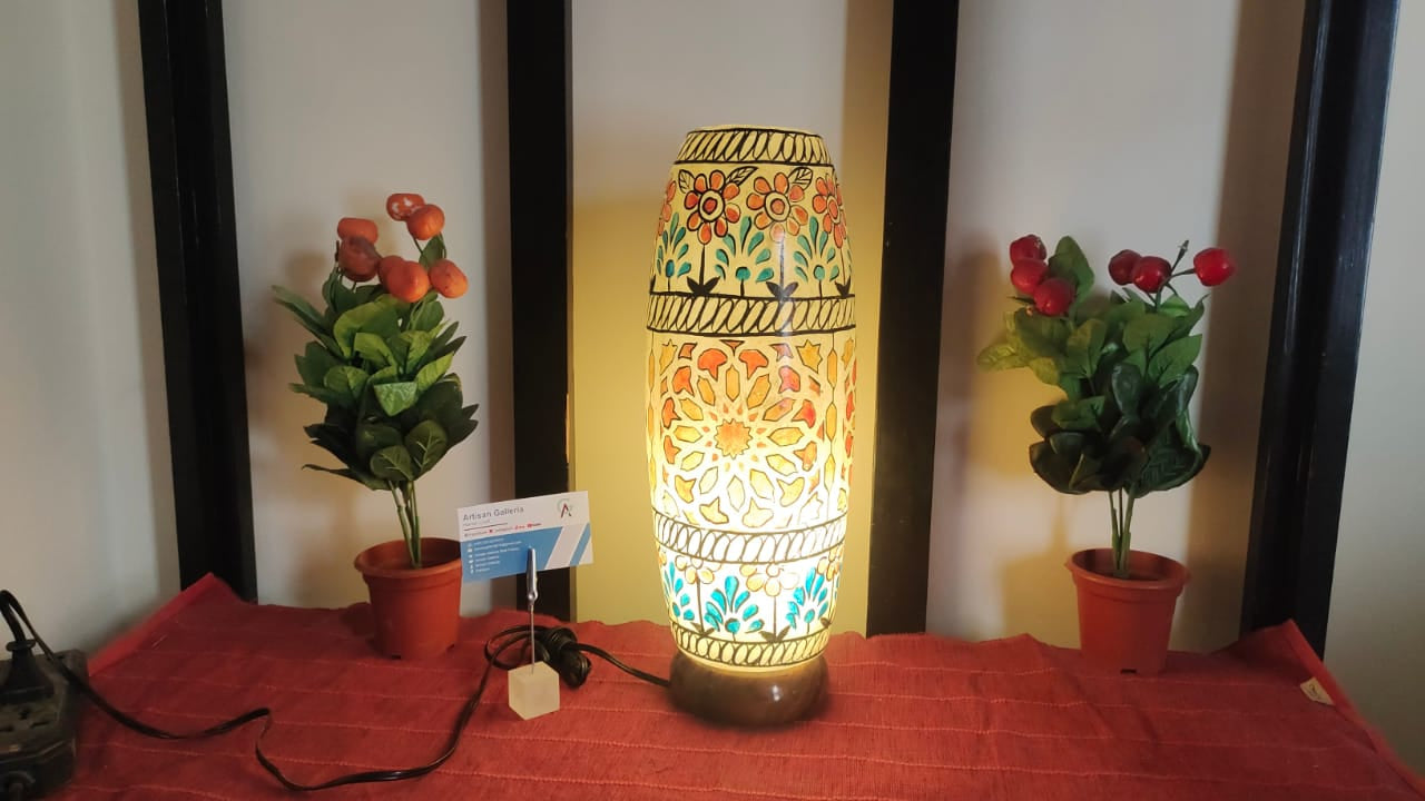 Camel Skin Lamp Handmade | Size 16 inch