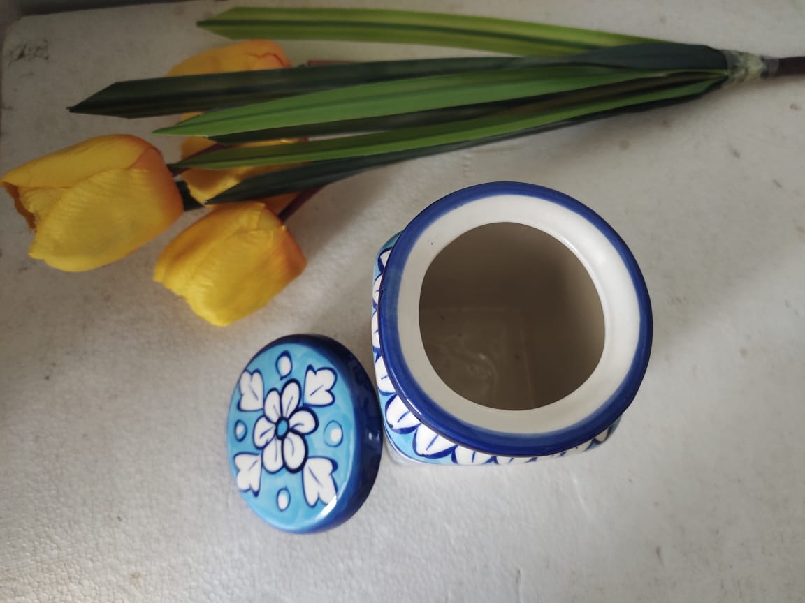 Ceramic Handmade Spice Jar | Pickle Jar