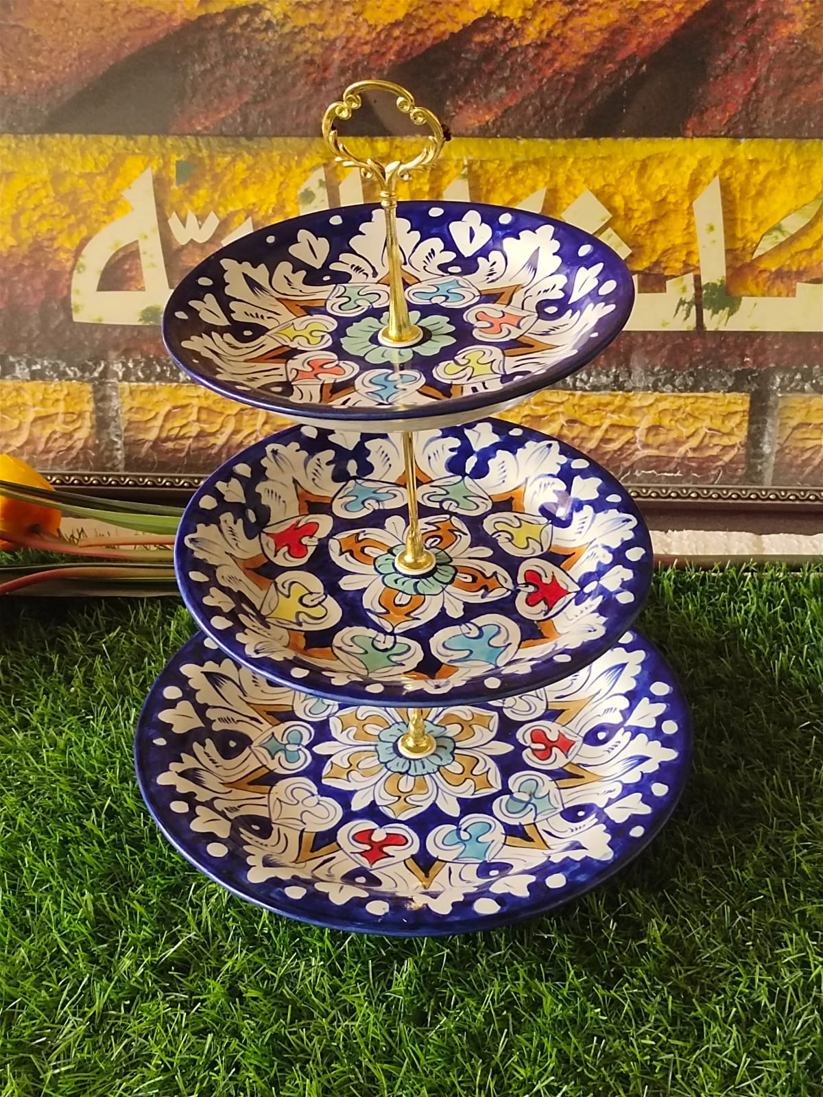 Ceramic Handmade Cake Set | 3Tiers | Pastry Stand