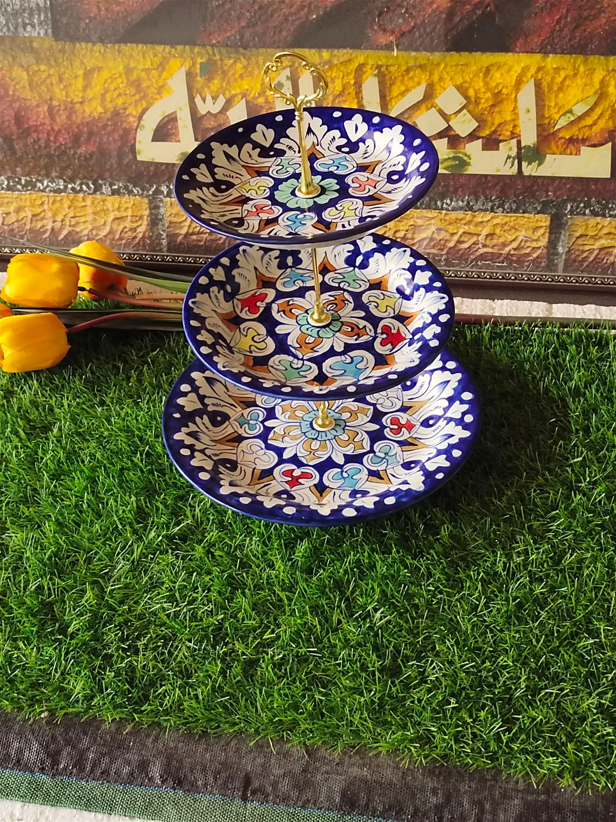 Ceramic Handmade Cake Set | 3Tiers | Pastry Stand