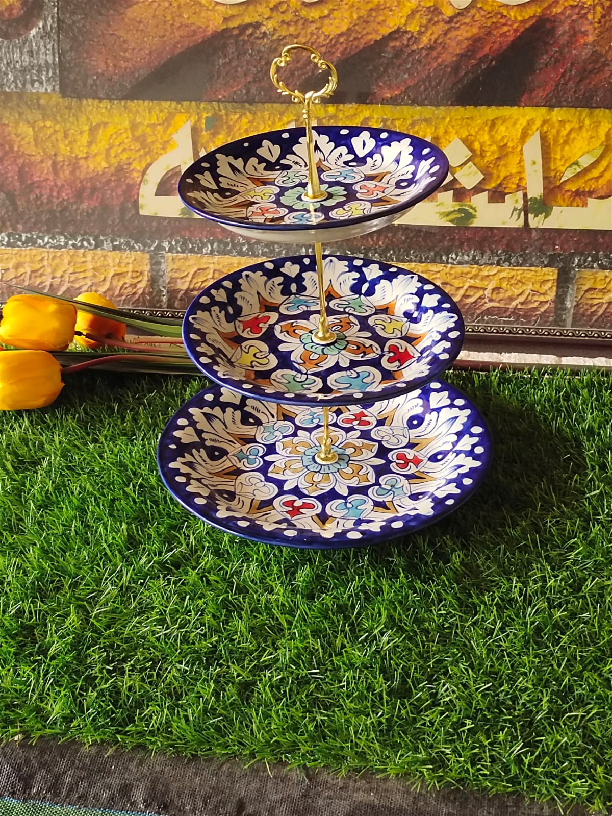 Ceramic Handmade Cake Set | 3Tiers | Pastry Stand