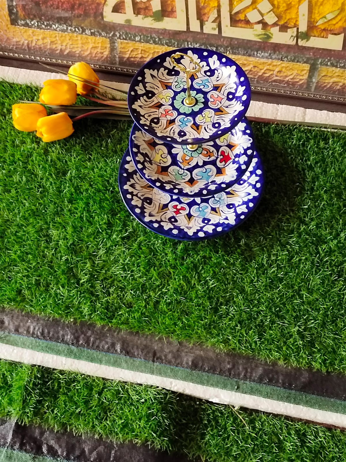 Ceramic Handmade Cake Set | 3Tiers | Pastry Stand