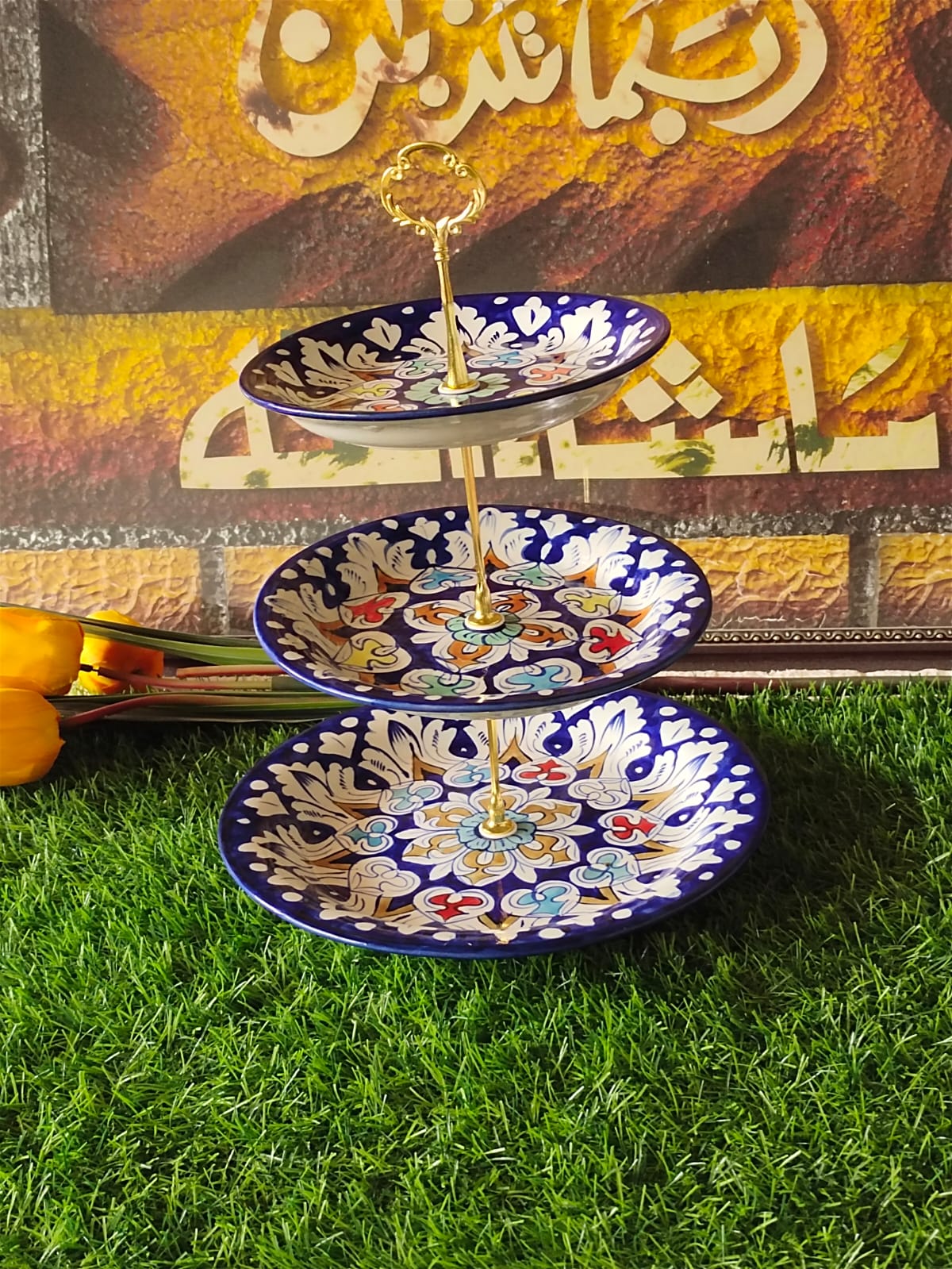 Ceramic Handmade Cake Set | 3Tiers | Pastry Stand