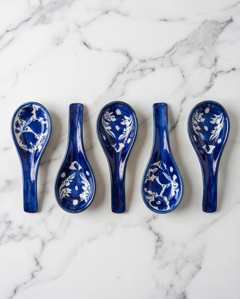 Ceramic Handmade Small Spoons for Sweets | Desserts