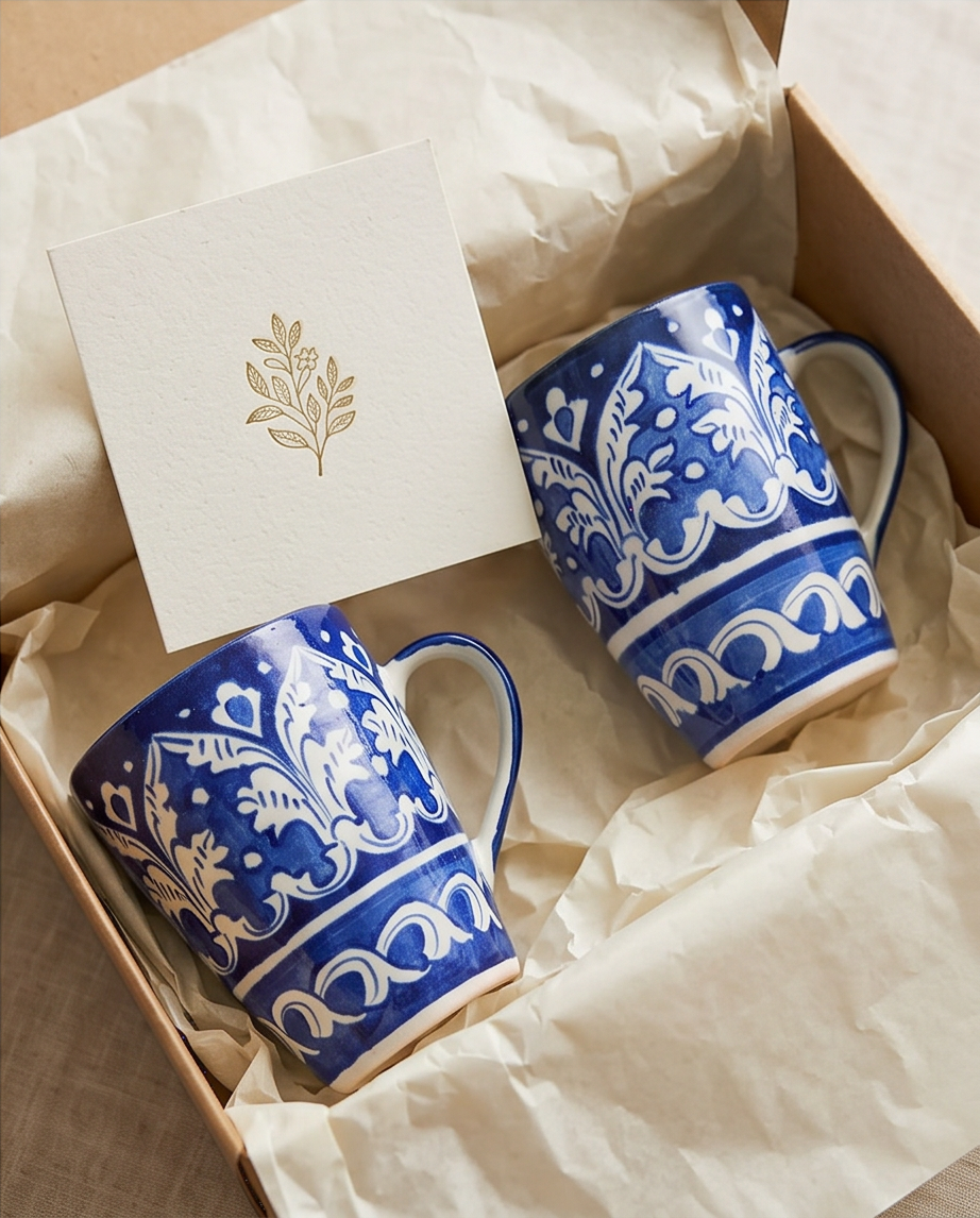 Ceramic Mug Set with Serving dish gifting🎁