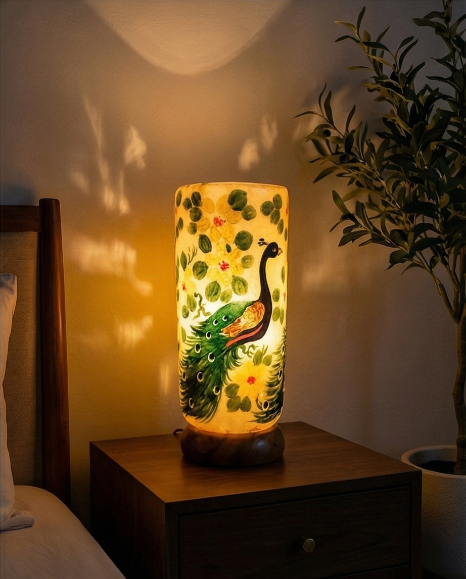 Customized Handmade Camel Skin Lamp Size 12 inch