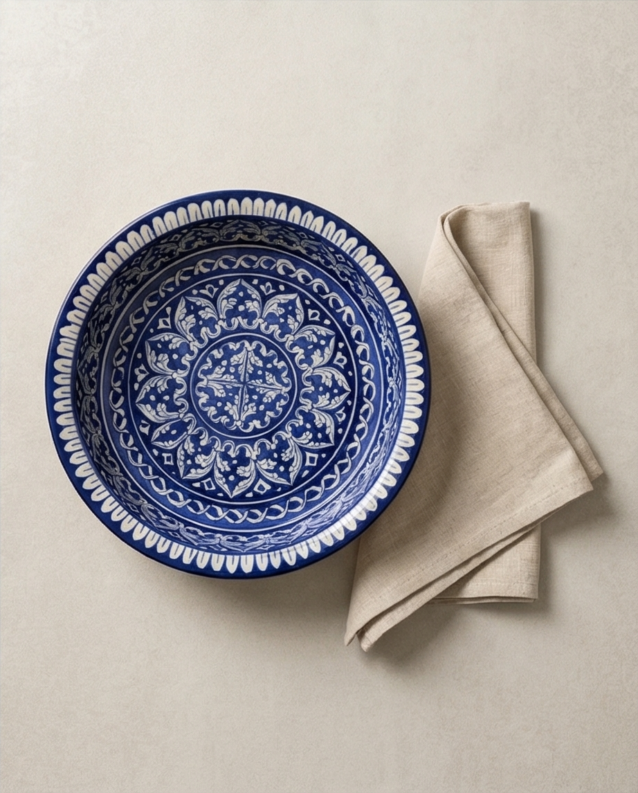 Ceramic Handmade Fruit Bowl | Size 13 inch