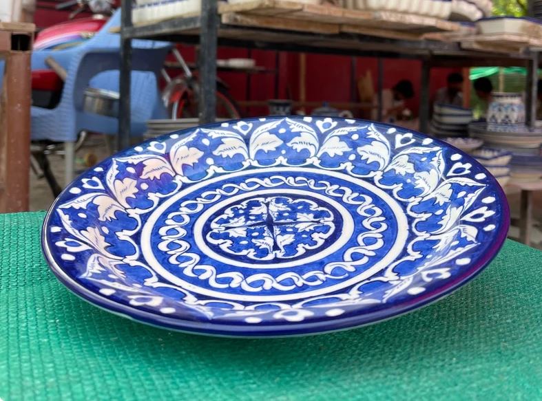 Ceramic Handmade Half Plate | Size 8 Inch