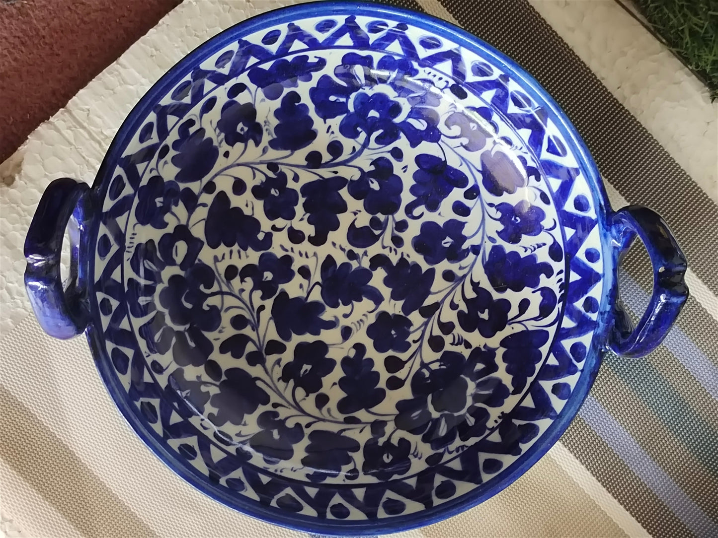 Ceramic Handmade Handle Karahi- Serena Design Customized | Serving Dish | Size 9 inch