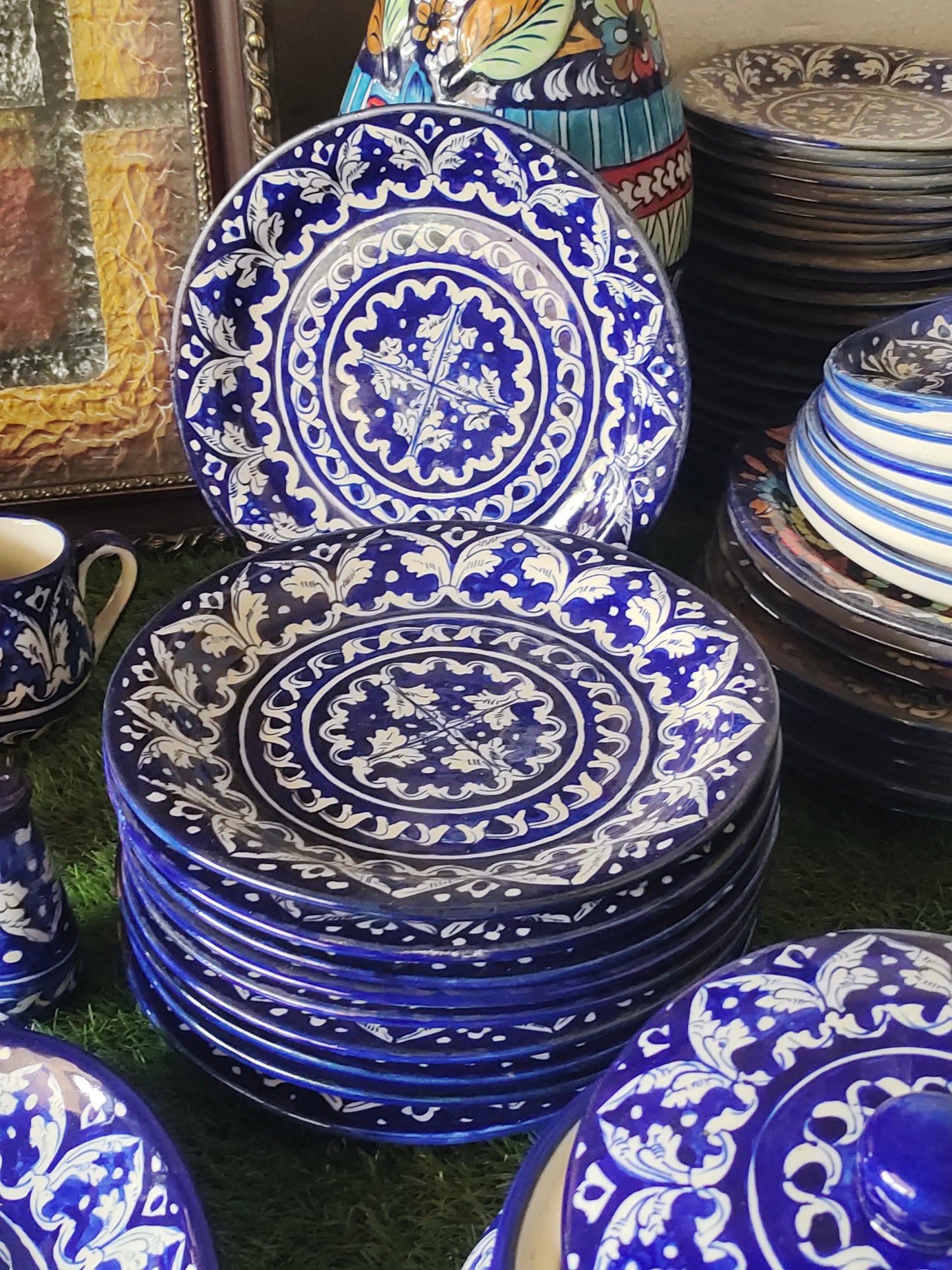 Ceramic Handmade Dinner Set | 10 Men Set | 40 Pcs | Ghauri Design