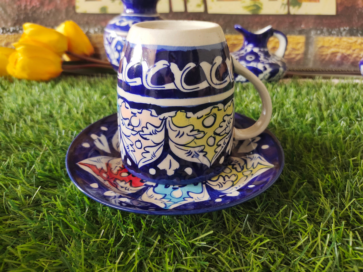 Tea Mug with Saucer Plate