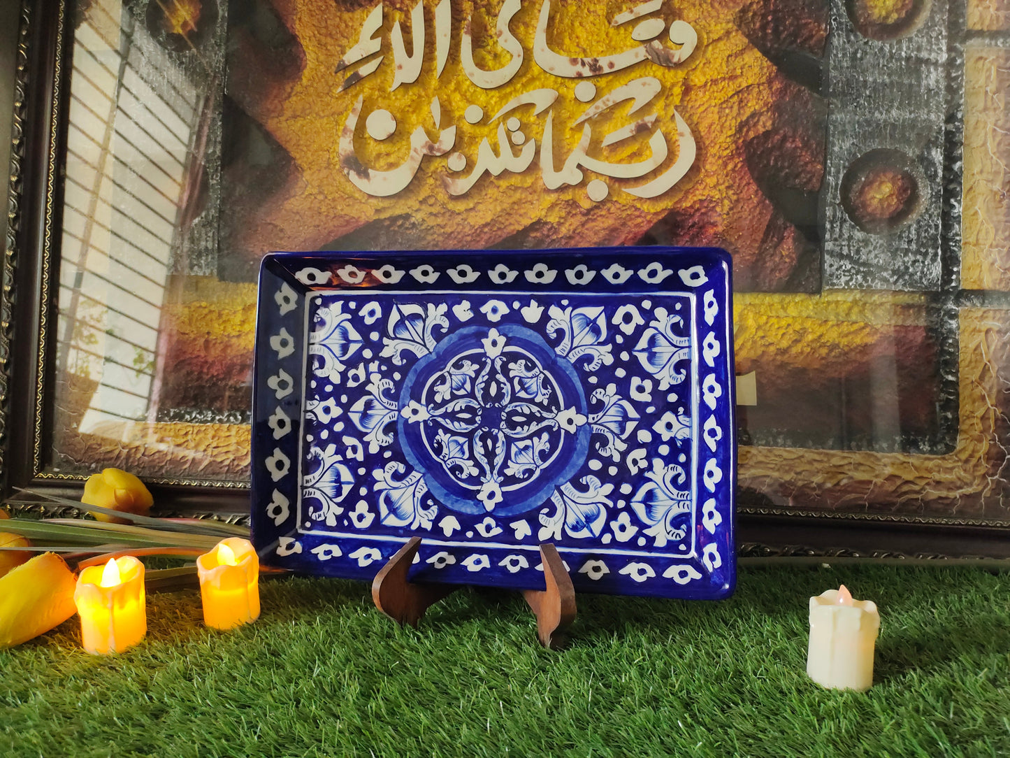 Ceramic Handmade Serving Tray |Size 13*9