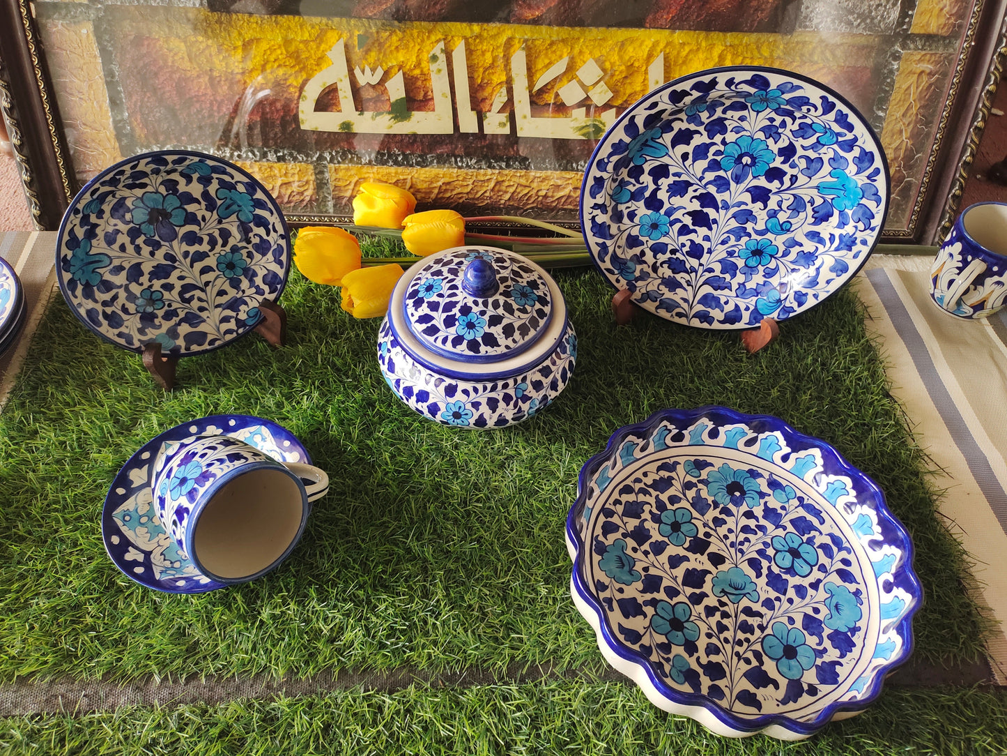 Ceramic Handmade Breakfast set | Nashta Set for Single Person Serving
