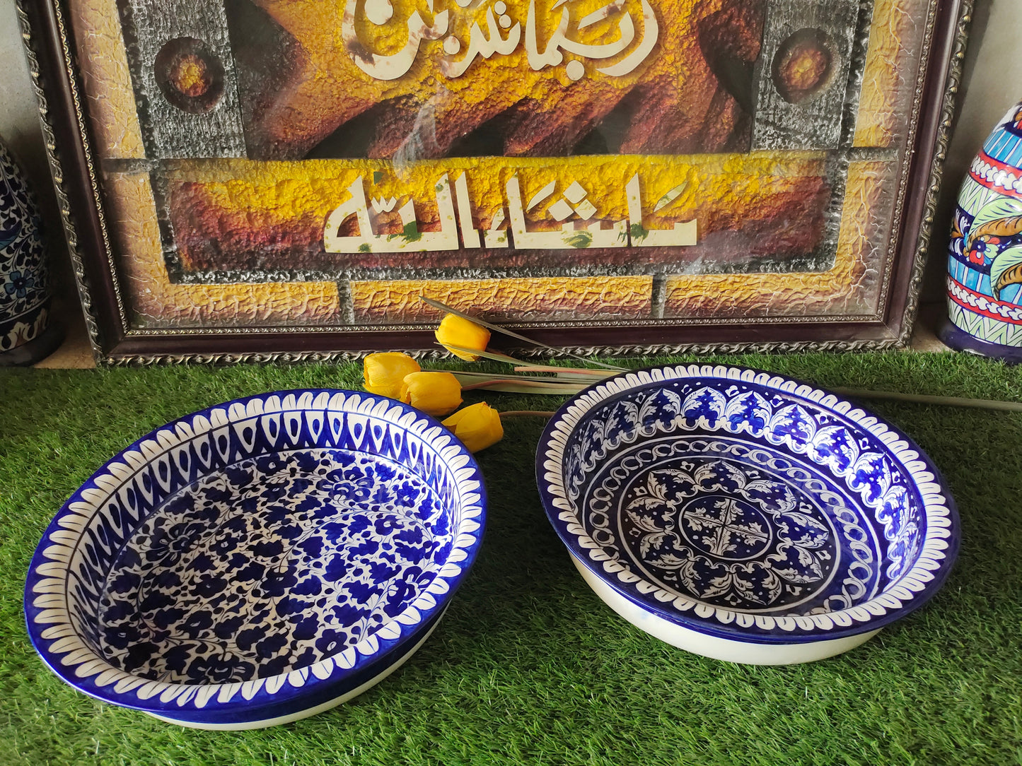 Ceramic Handmade Fruit Bowl | Size 13 inch and Deep 3 inch size