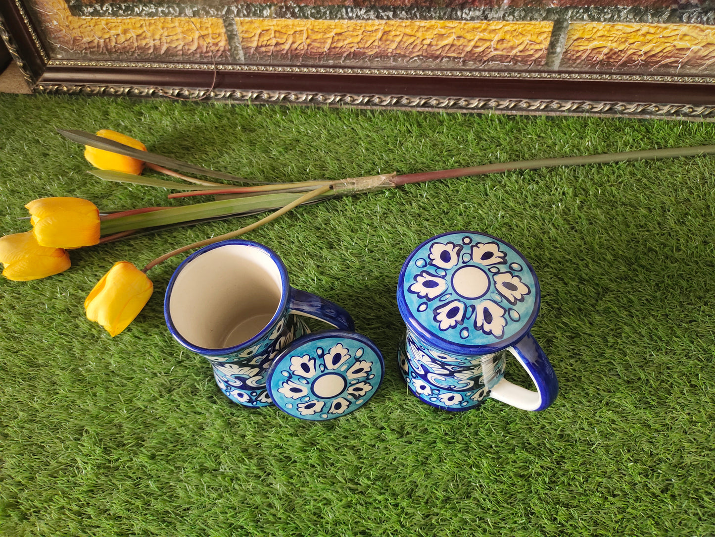 Bundle Deals | Ceramic Handmade Tea | Coffee | Juice Mug with Cover