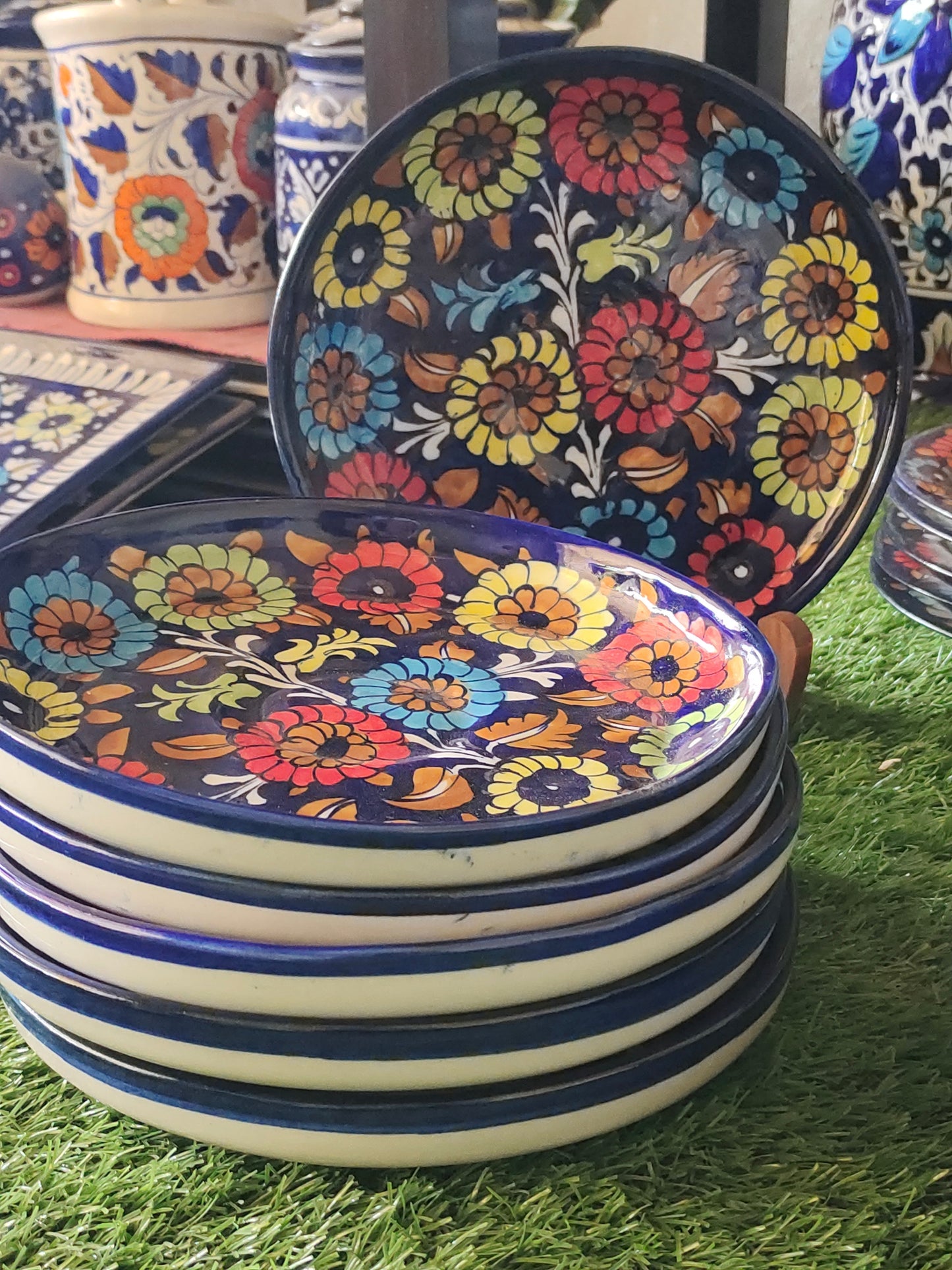 Ceramic Handmade Deep Plate Size 8 inch |J Design