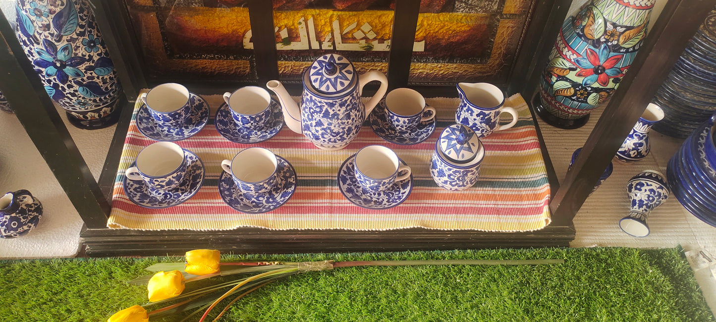 Handmade Ceramic Tea Set | Quantity 15 pcs | Serena Design