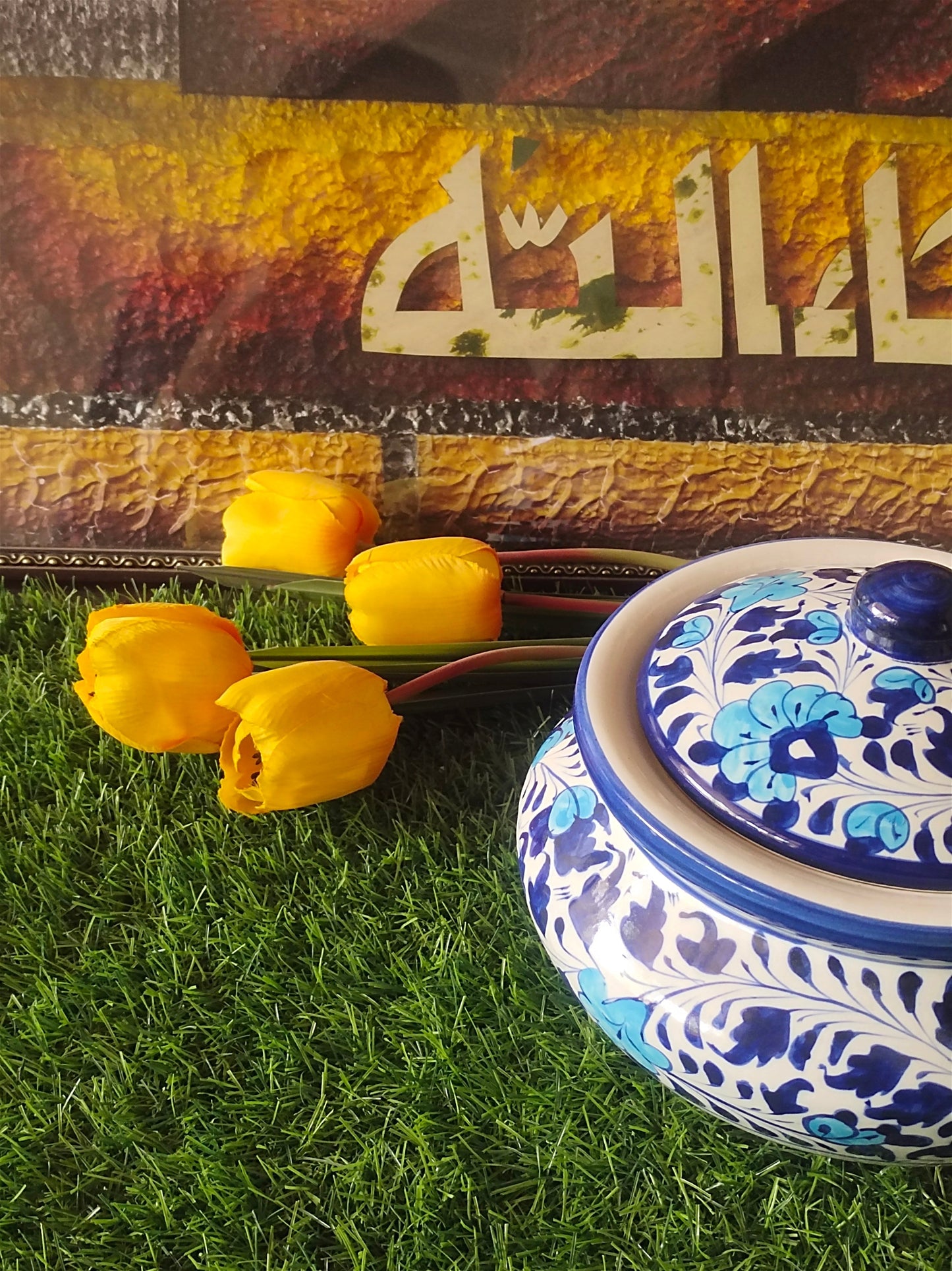 Ceramic Handmade Blue Pottery Handmade Ceramic Handi | Multani Design
