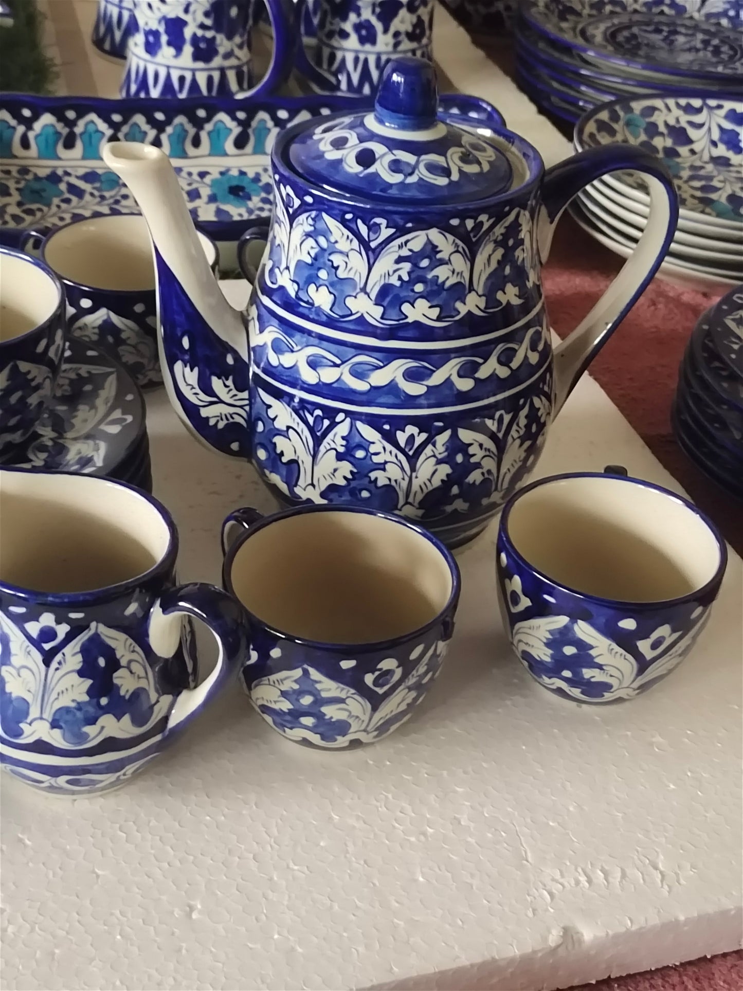 Handmade Ceramic Tea Set | Quantity 15 pcs | Ghauri Design