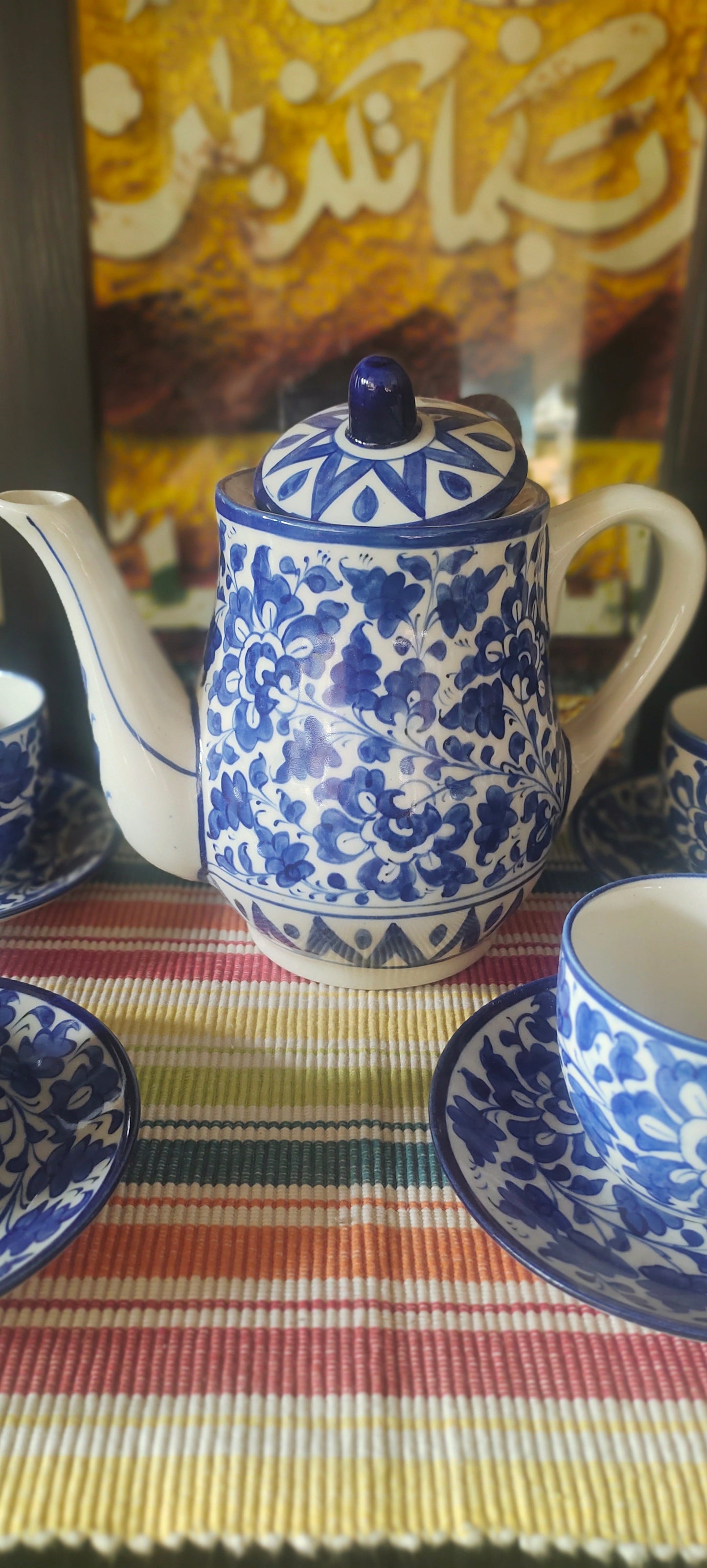 Handmade Ceramic Tea Set | Quantity 15 pcs | Serena Design