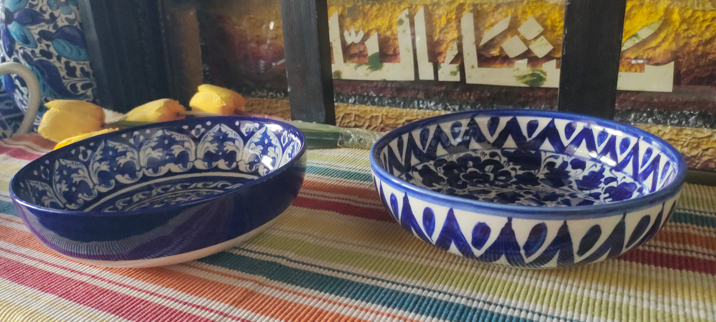 Handmade Ceramic Serving Bowl | Desert Bowl | Size 8 inch