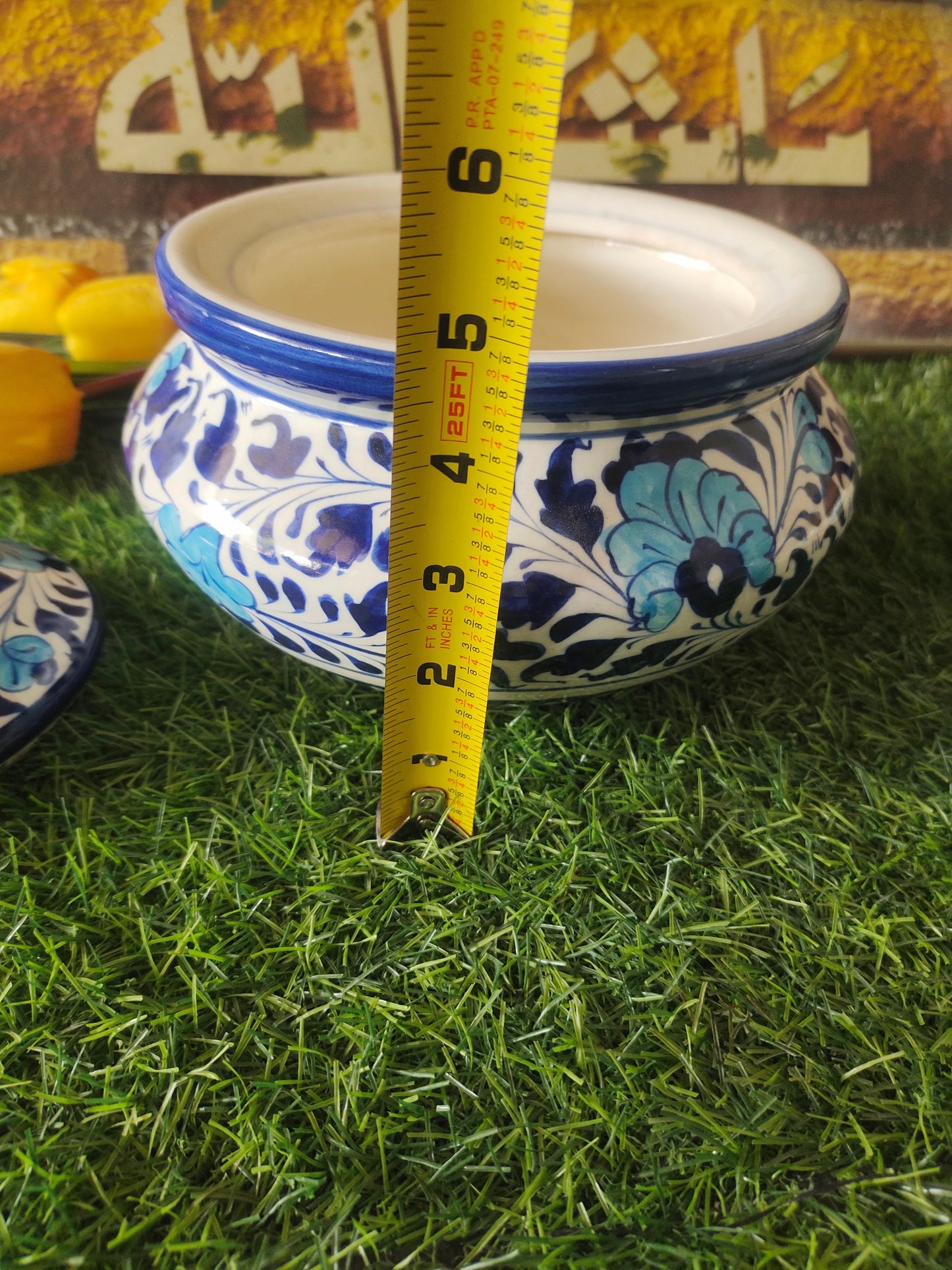Ceramic Handmade Blue Pottery Handmade Ceramic Handi | Multani Design