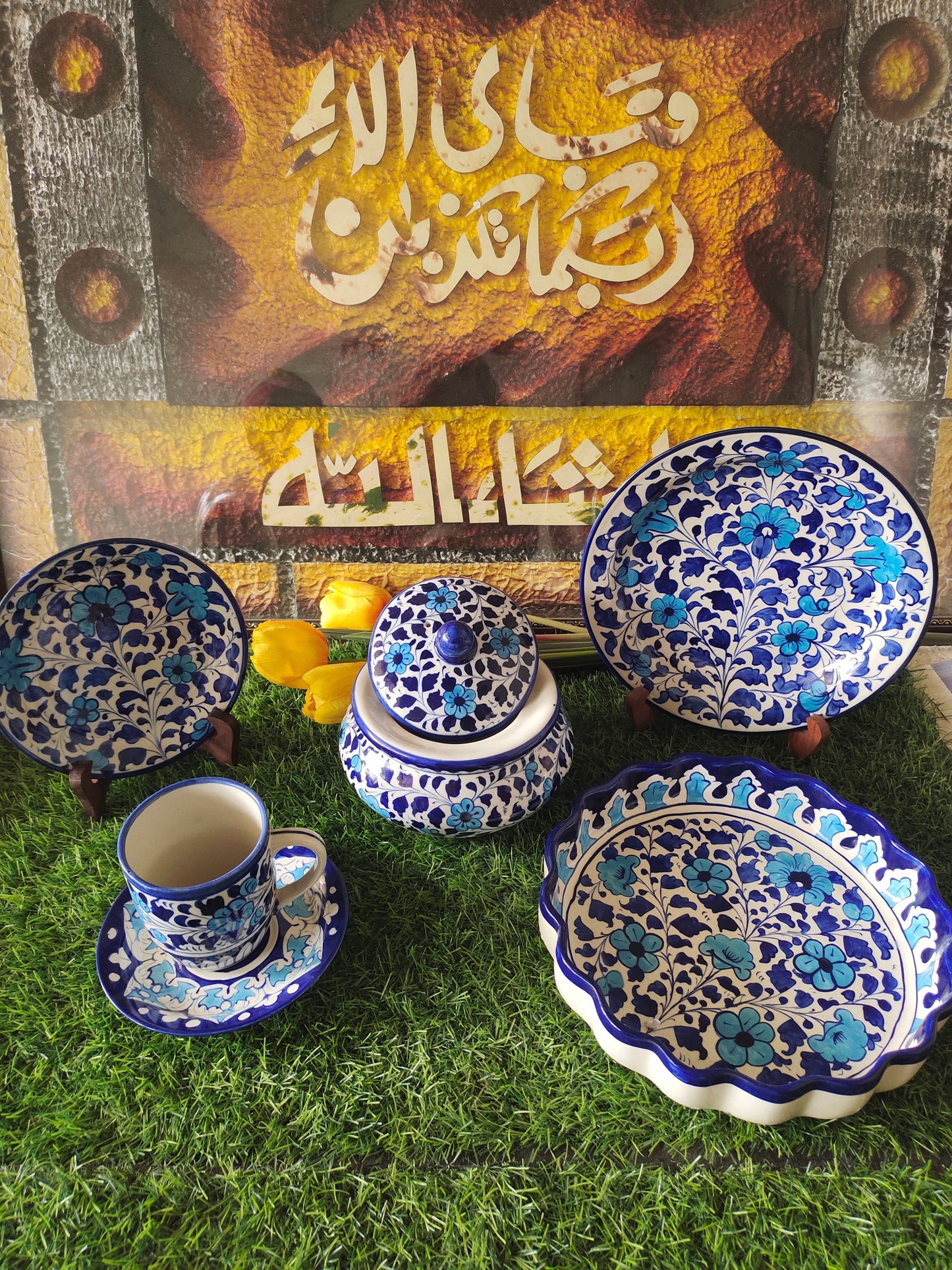 Ceramic Handmade Breakfast set | Nashta Set for Single Person Serving