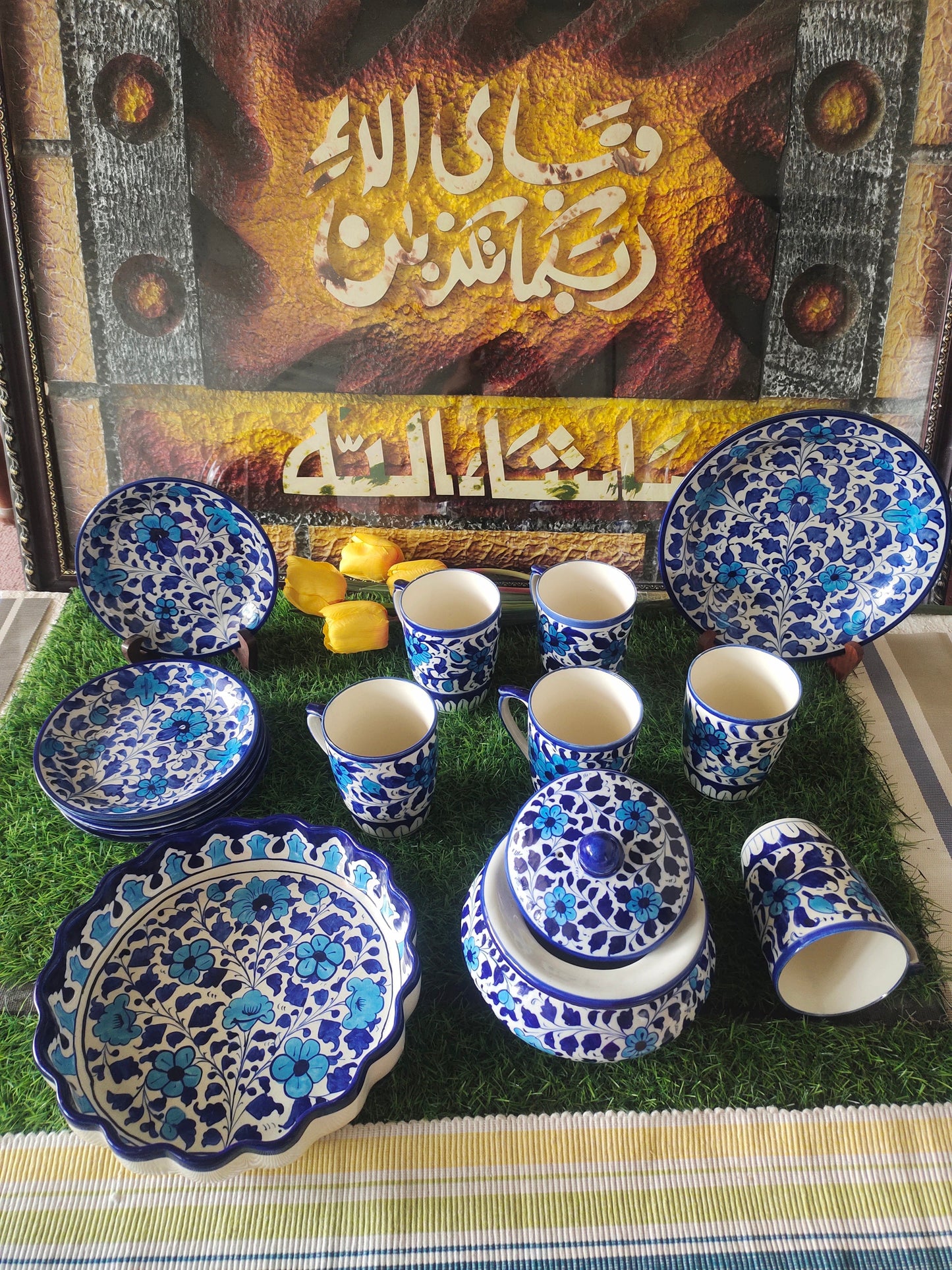 Ceramic Handmade Breakfast Set | Nashta Set | Multani Design