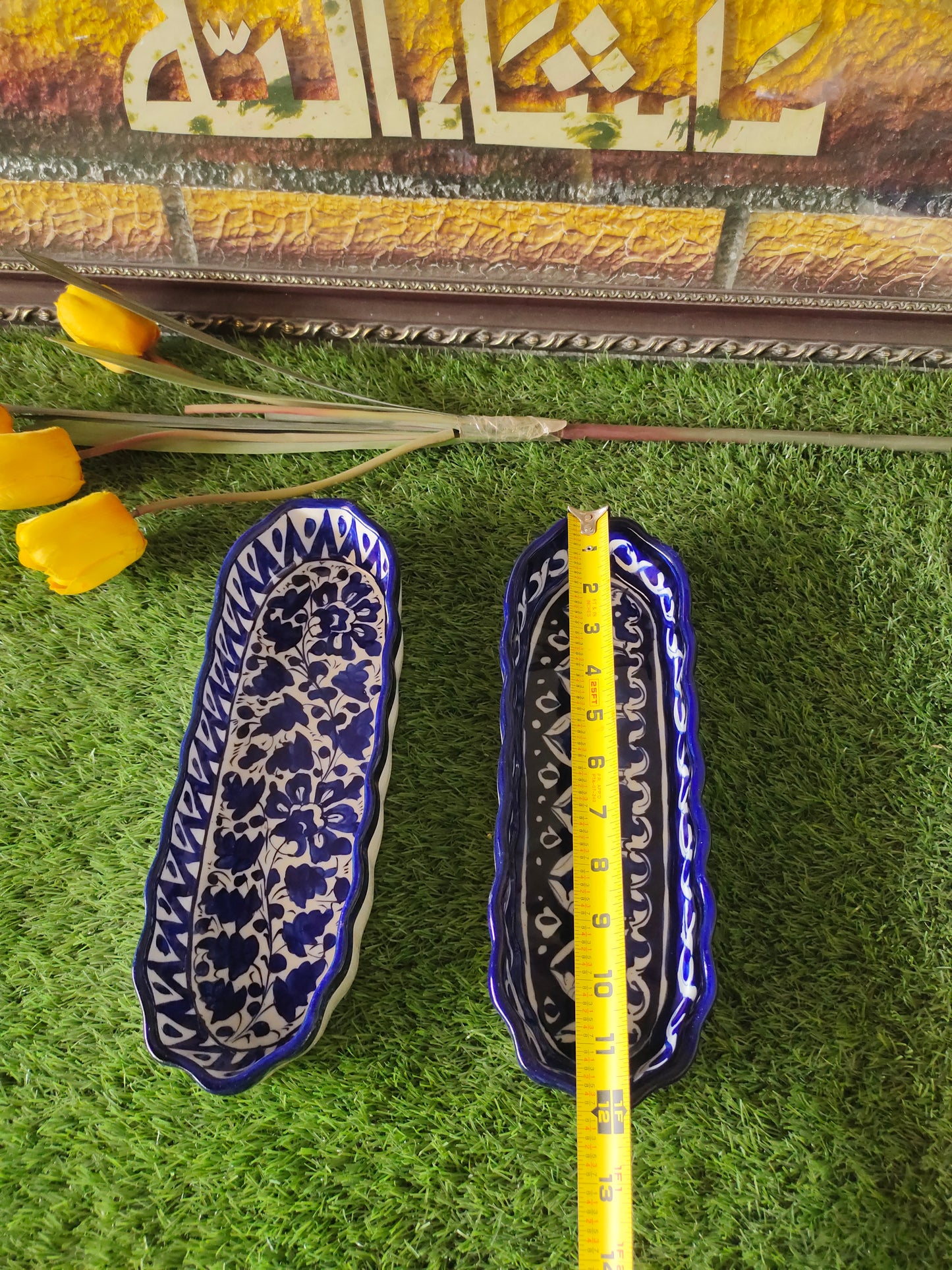 Ceramic Handmade Kabab Dish | Size 12 inch